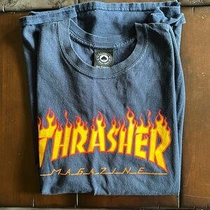 Men’s Large Thrasher Magazine Navy T-shirt